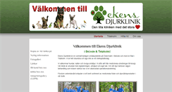 Desktop Screenshot of ekensdjurklinik.se